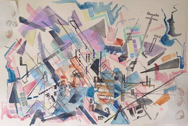 Original Conceptual Abstract Collage by Louise Ross