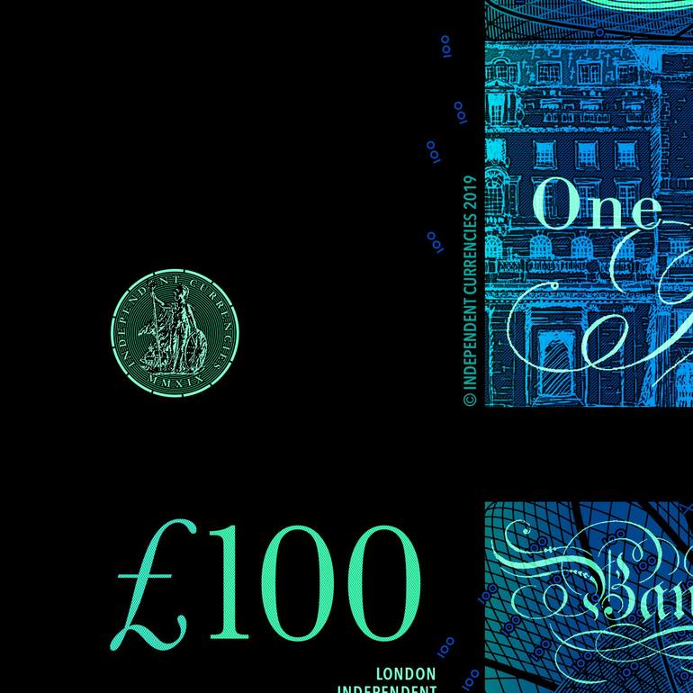 Original Banknote Women Printmaking by Tom Badley