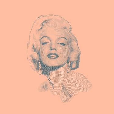 Marilyn [Blue on Light Pink] thumb