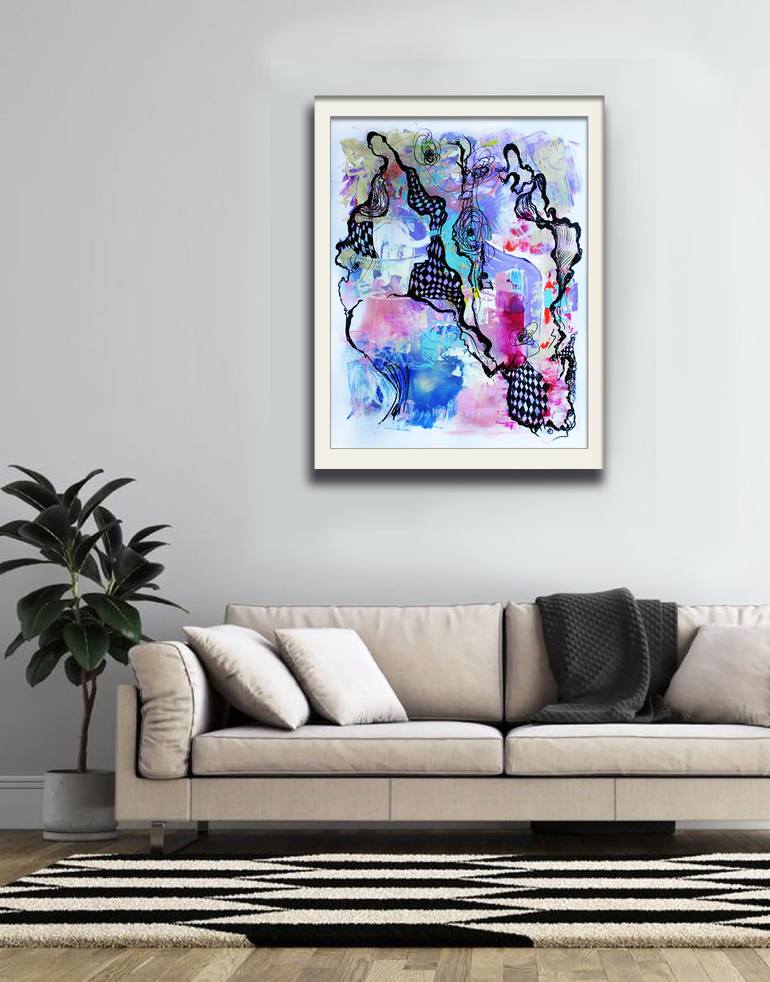 Original Abstract Expressionism Abstract Painting by Irina Tsypilova