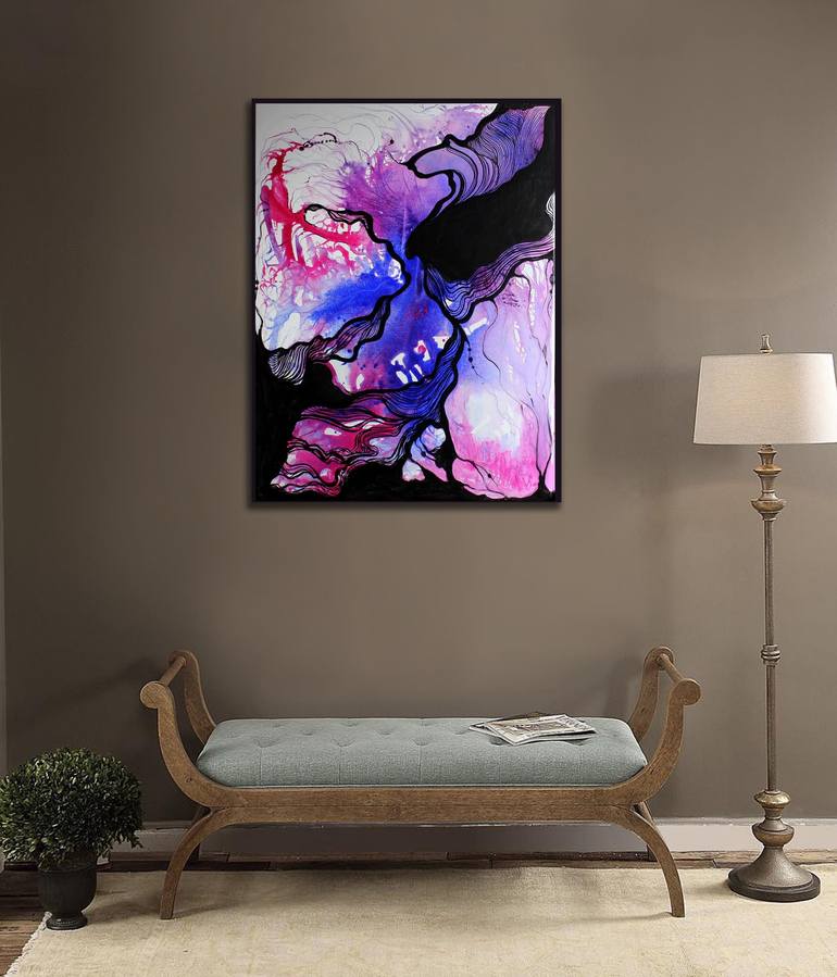 Original Illustration Abstract Painting by Irina Tsypilova