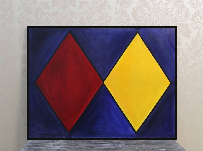 Original Abstract Geometric Painting by Irina Tsypilova