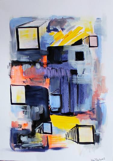 Original Abstract Expressionism Abstract Paintings by Irina Tsypilova