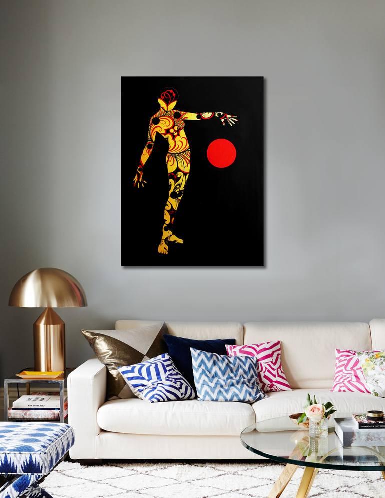 Original Art Deco Abstract Painting by Irina Tsypilova