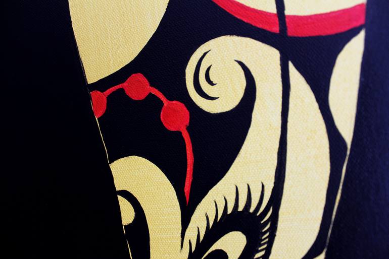 Original Art Deco Abstract Painting by Irina Tsypilova