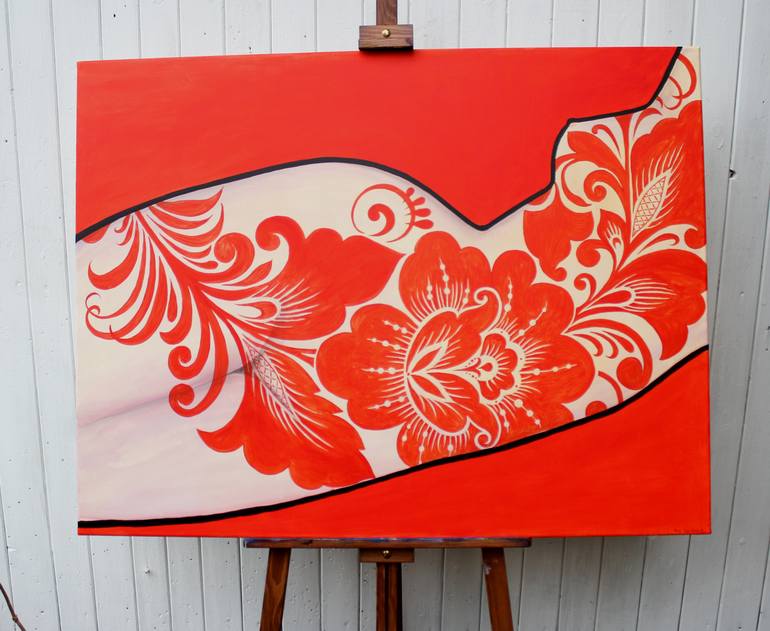 Original Art Deco Body Painting by Irina Tsypilova