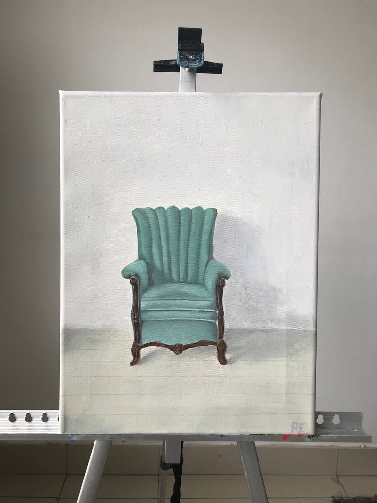 Original Realism Home Painting by Rabia Essa
