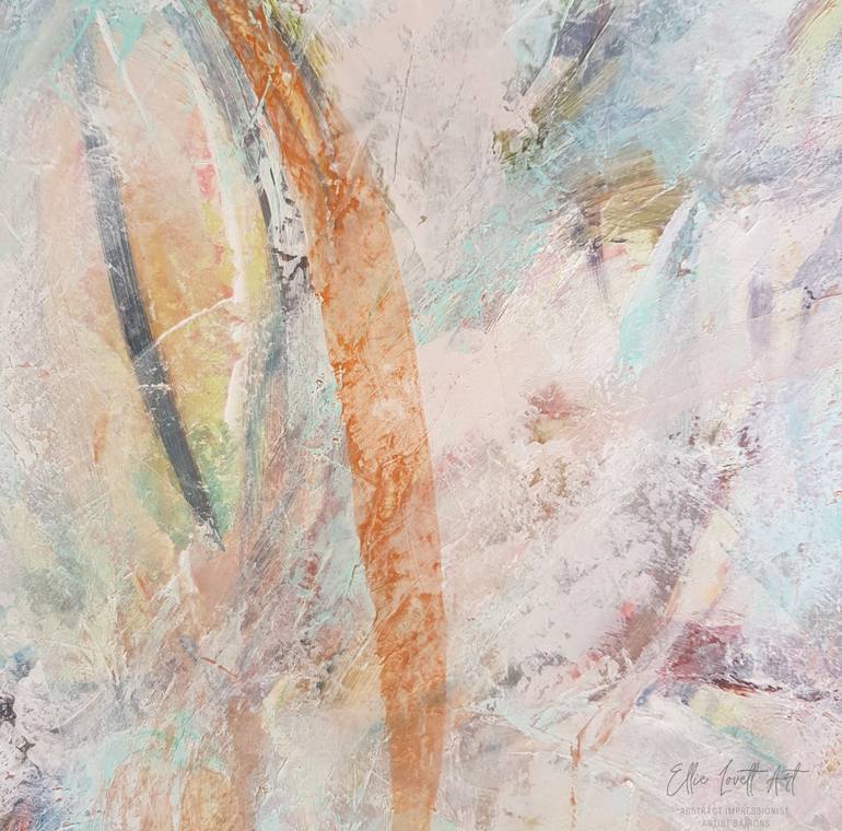 Original Abstract Floral Painting by Ellie Lovett
