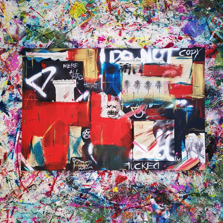 Original Abstract Expressionism Abstract Painting by Ren Ronin