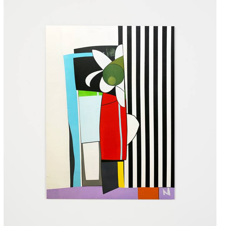 Original Abstract Expressionism Abstract Painting by Nerso Chopur