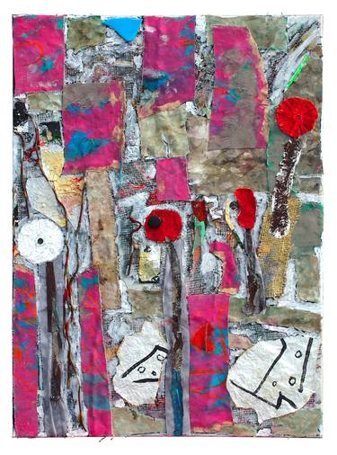 Original Abstract Collage by Alessandro Pinato