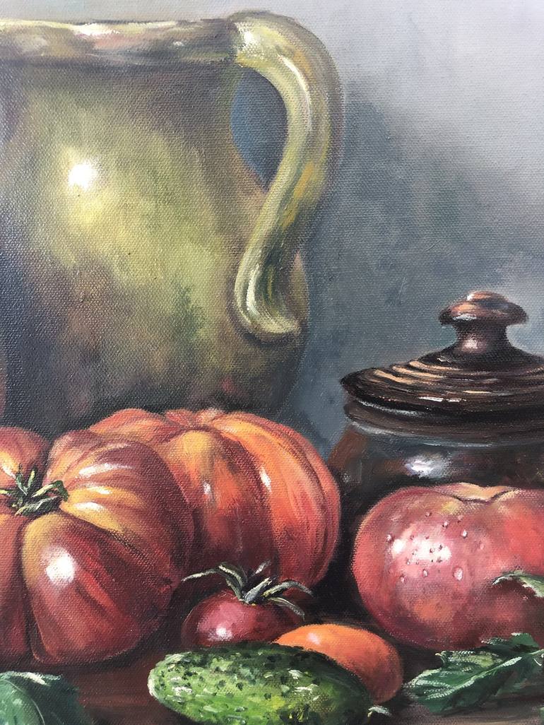 Original Realism Food & Drink Painting by Khatuna Petsyukha