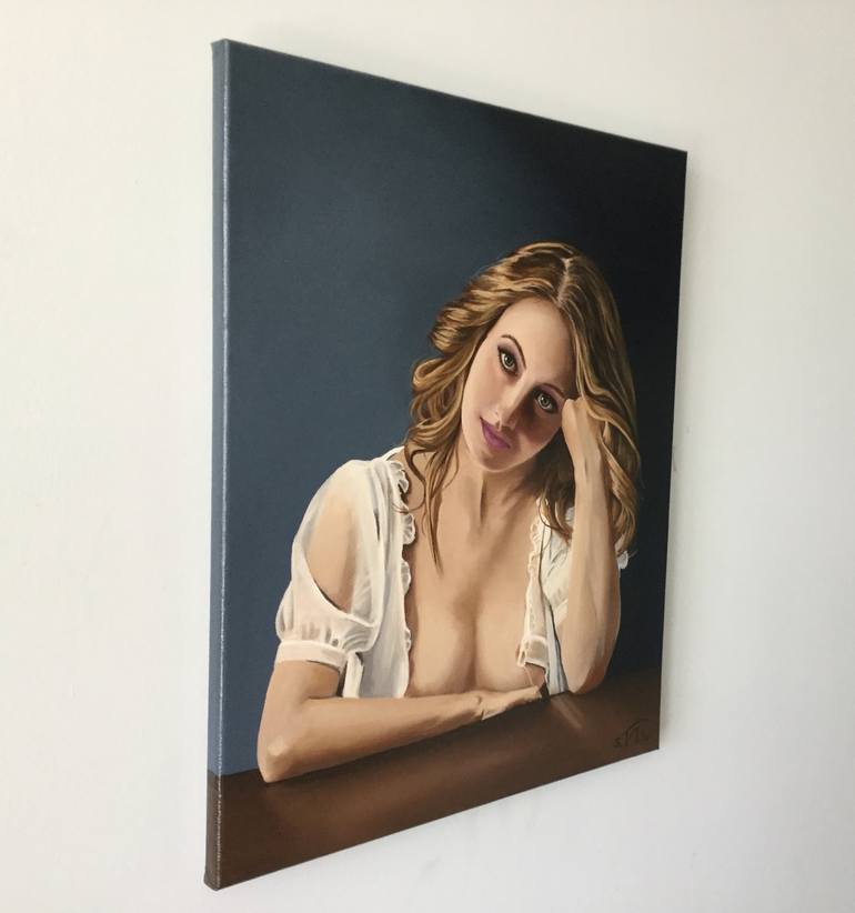 Original Fine Art Portrait Painting by Steven Tranter