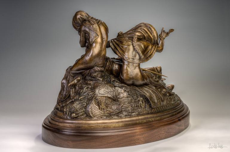 Original Classical mythology Sculpture by Deran Wright