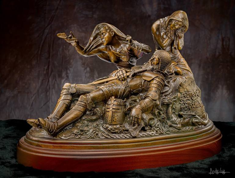 Original Figurative Classical mythology Sculpture by Deran Wright