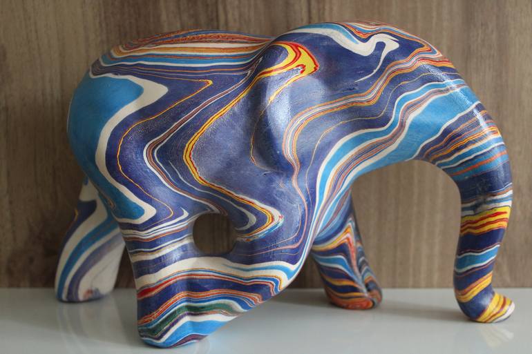 Original Art Deco Animal Sculpture by Valentina Ece