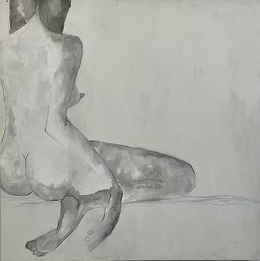 Original Expressionism Nude Painting by Barbara Lo Faro