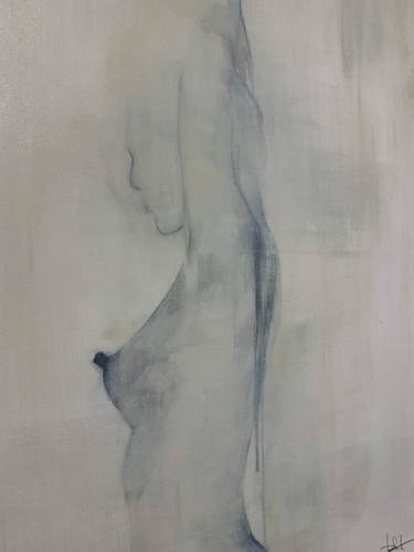 Original Abstract Expressionism Nude Painting by Barbara Lo Faro
