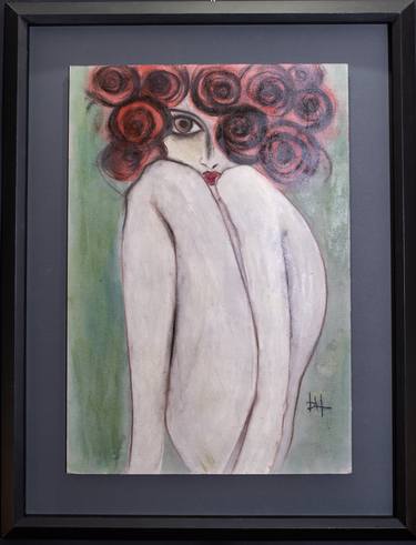 Original Art Deco Nude Paintings by Barbara Lo Faro
