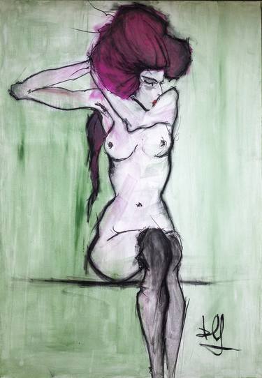 Original Expressionism Erotic Paintings by Barbara Lo Faro