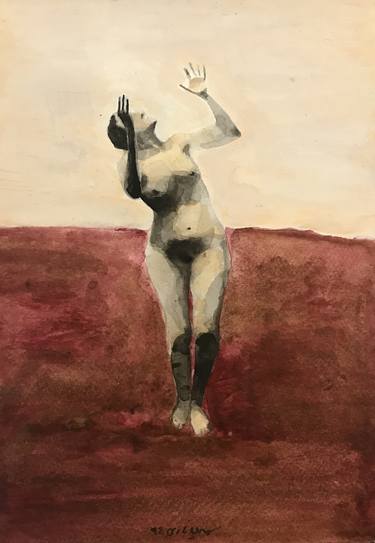 Original Nude Drawing by Soheila Nadi