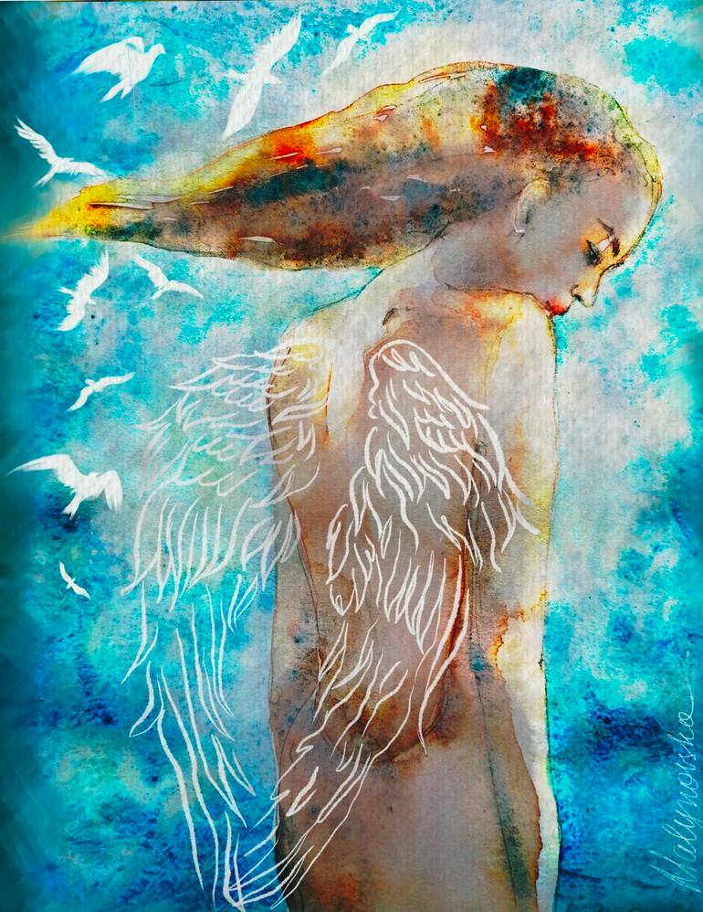 Particle Painting by Alina Malynovska | Saatchi Art