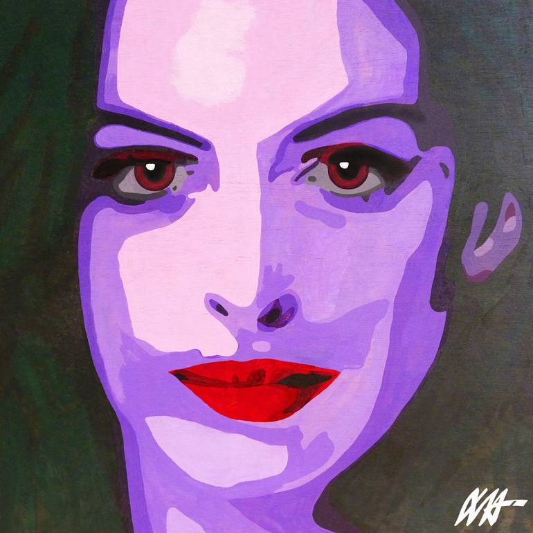 ANNE HATTAWAY / PowerGalz Series Original Painting by steagall-conde -