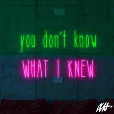 YOU DON´T KNOW WHAT I KNEW / Statements Series thumb