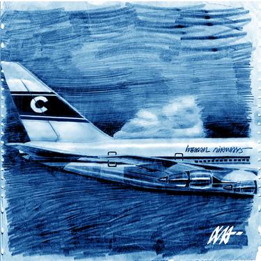Original Conceptual Airplane Drawings by Christian Steagall-Condé