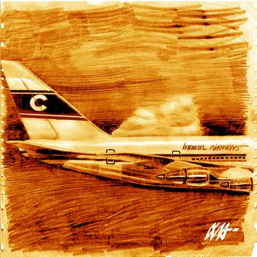 Original Conceptual Airplane Drawings by Christian Steagall-Condé