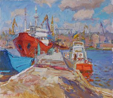 Print of Fine Art Boat Paintings by TelichkoEvert Vasiliy