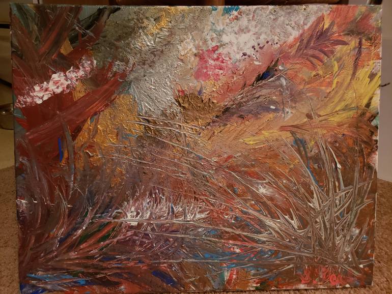 Original Abstract Expressionism Abstract Painting by Stephanie Dearling
