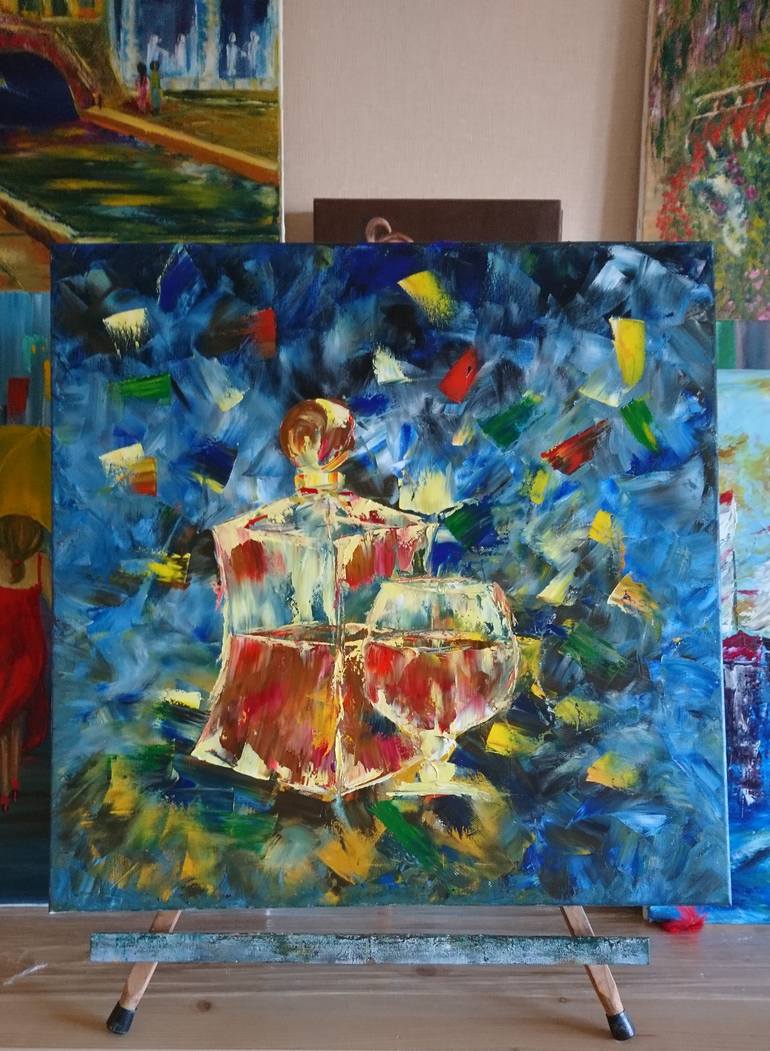 Original Abstract Food & Drink Painting by Tati Davydova