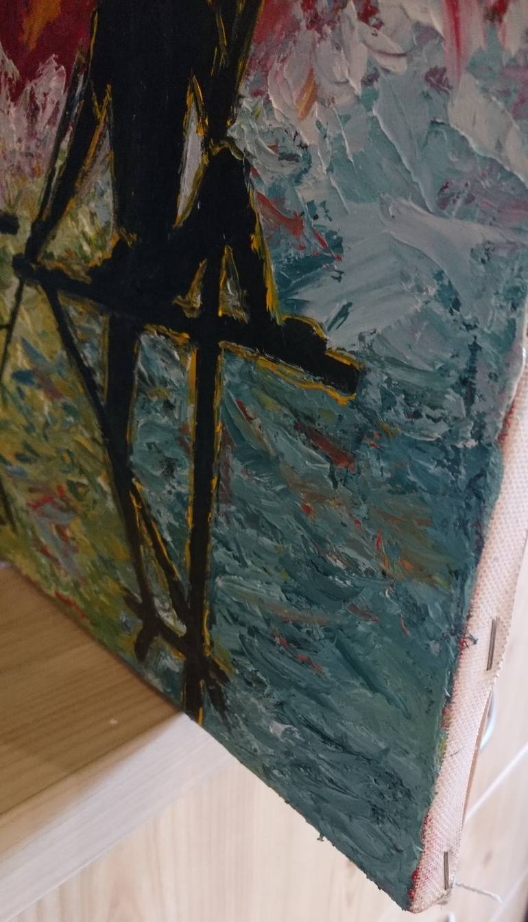 Original Abstract People Painting by Tati Davydova
