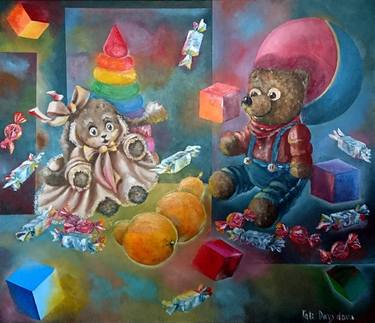 Print of Kids Paintings by Tati Davydova