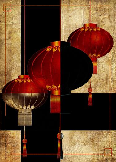 Bright Chinese lanterns thumb