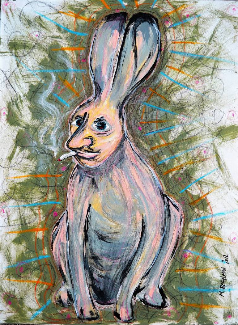 Original Figurative Animal Mixed Media by Murray Degelman