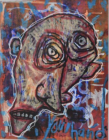 Original Street Art Men Paintings by Murray Degelman