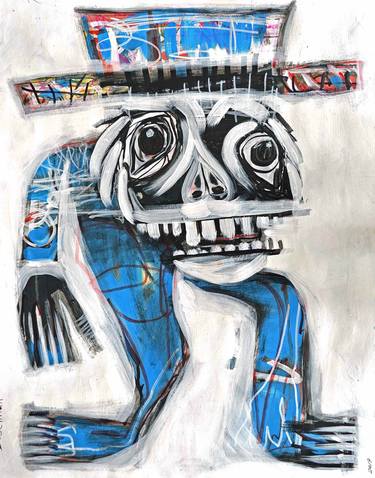 Original Abstract Men Mixed Media by Murray Degelman