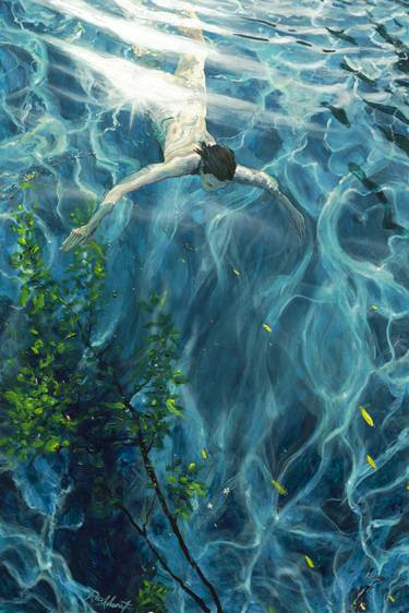 Original Surrealism Water Paintings by James Parkhurst
