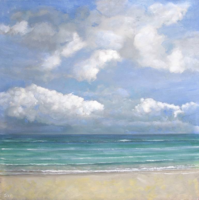 Sea and Sky Painting by Stephen Walsh | Saatchi Art