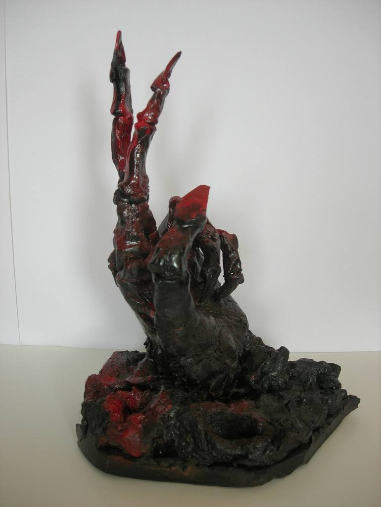 Original Gothic Mortality Sculpture by Annette Bentley