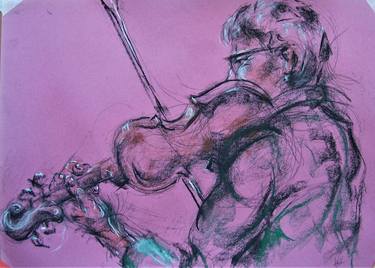 Print of Figurative Music Drawings by Annette Bentley