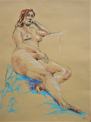 Original Fine Art Nude Drawings by Annette Bentley