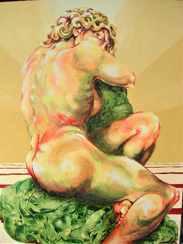 Original Figurative Classical mythology Paintings by Annette Bentley