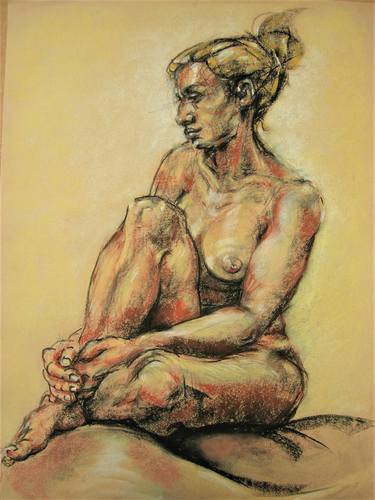 Print of Figurative Nude Drawings by Annette Bentley