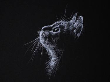 Print of Figurative Cats Drawings by Kay Lee