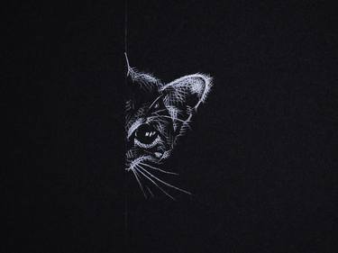 Print of Cats Drawings by Kay Lee