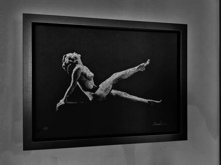 Original Expressionism Nude Mixed Media by Marco Lucini