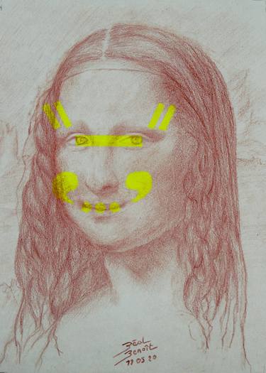 Mona Lisa M__A L__A Joconde portrait & drawing thumb